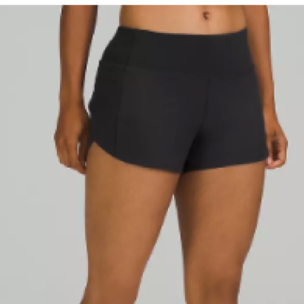 Lululemon speed up mid-rise lined short 4”